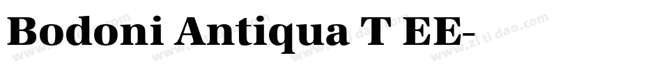 Bodoni Antiqua T EE字体转换